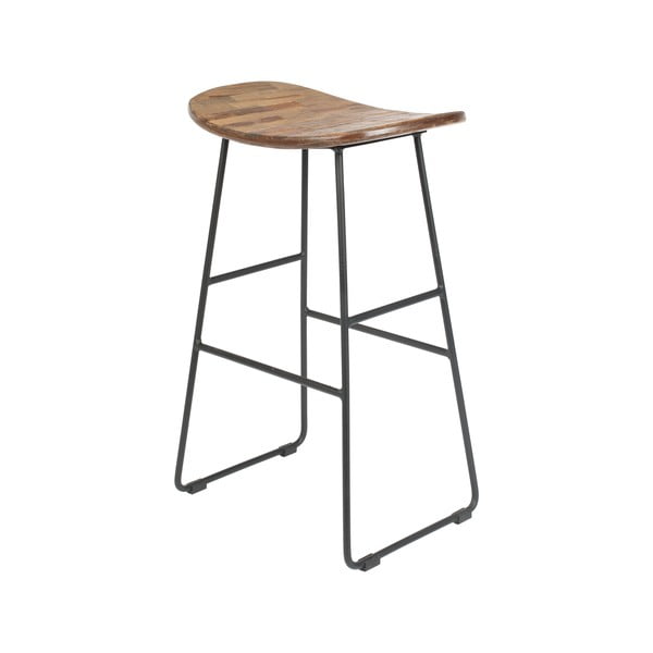 Sedia da bar di colore naturale 2 pz (altezza della seduta 62 cm) Tangle – White Label-image-4