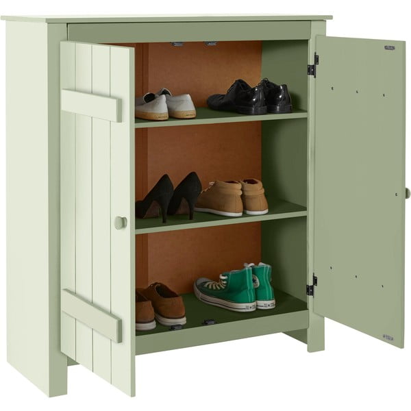 Madia in legno di pino verde chiaro 100x110 cm Bertram - Støraa-image-4