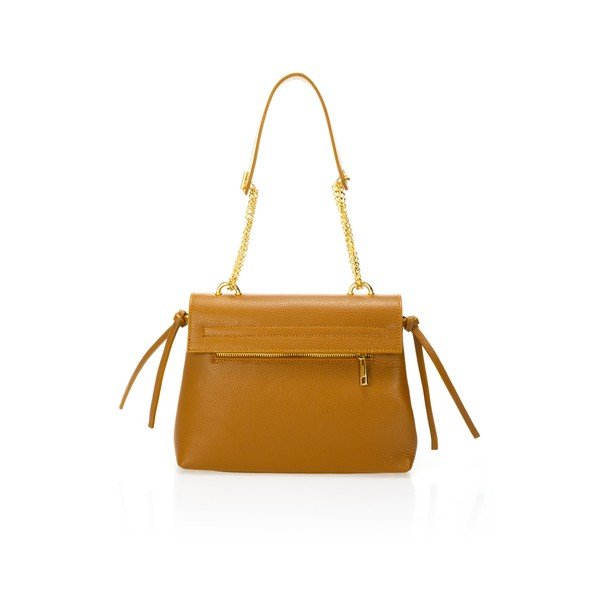 Borsa in pelle arancione Anna - Federica Bassi-image-2