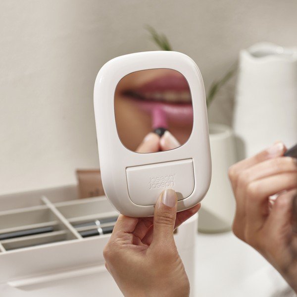 Organizer da bagno beige in plastica per cosmetici Viva – Joseph Joseph-image-4