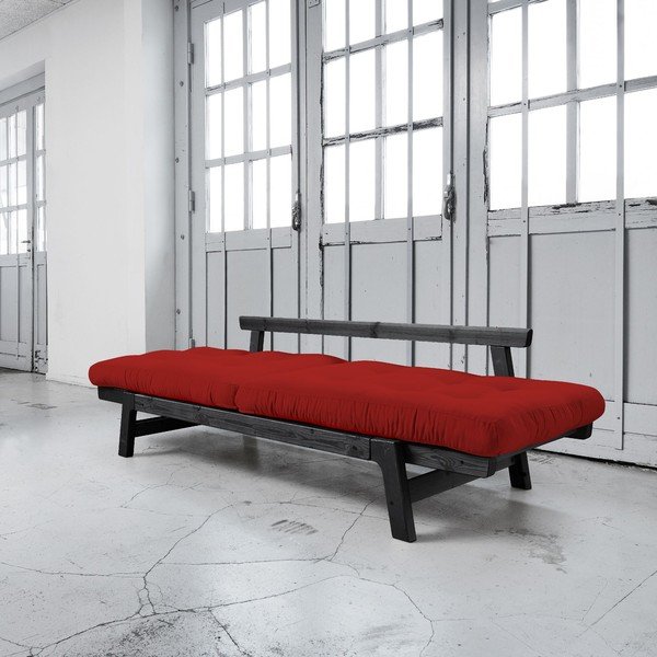 Rozkládací pohovka Karup Step Black/Red-image-3