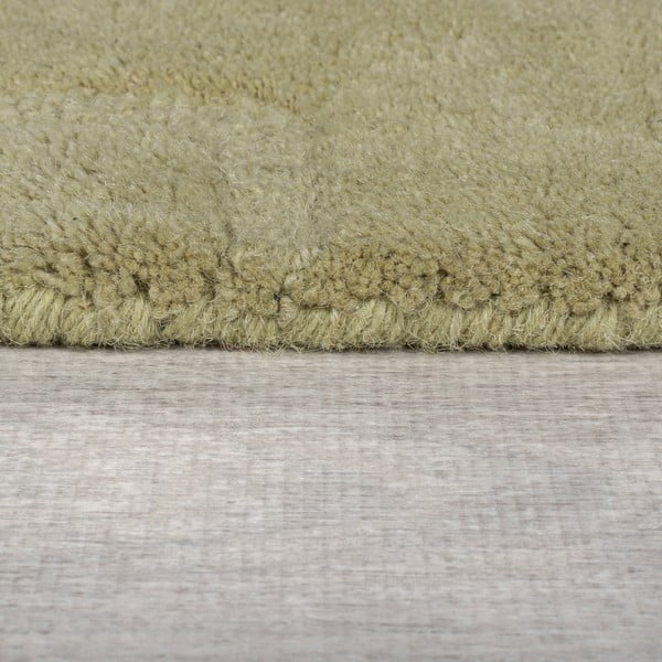 Passatoia in lana color kaki tessuto a mano 60x230 cm Mesmerise Sage - Flair Rugs-image-3