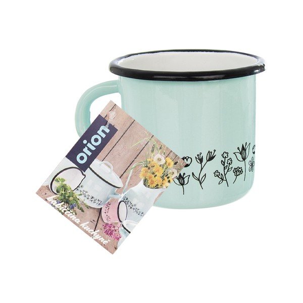 Tazza smaltata verde menta Meadow, 400 ml - Orion-image-2