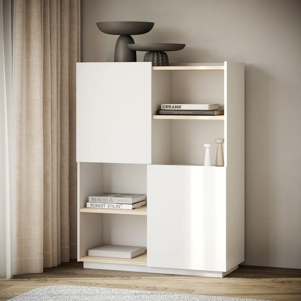 Libreria bianca 100x147 cm Nina - TemaHome-image-1