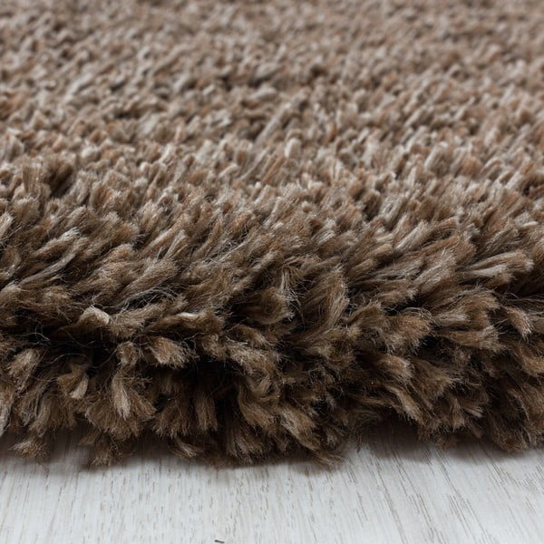 Tappeto marrone scuro 80x150 cm Fluffy - Ayyildiz Carpets-image-4
