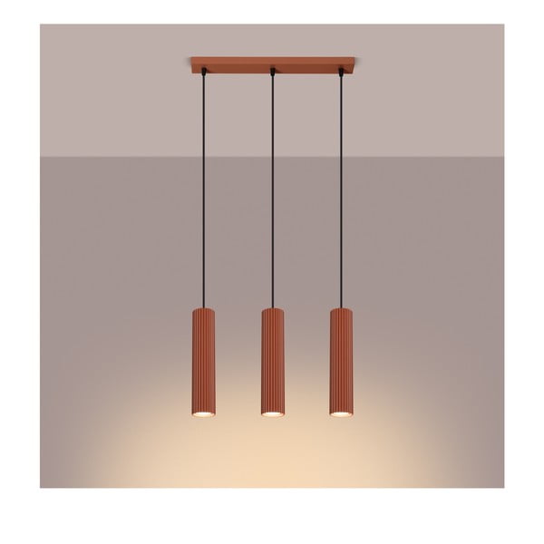 Lampadario color mattone Gleam – Sollux-image-2