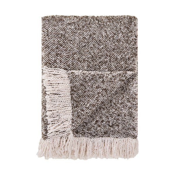 Coperta marrone/beige 130x180 cm Sira – House Nordic
