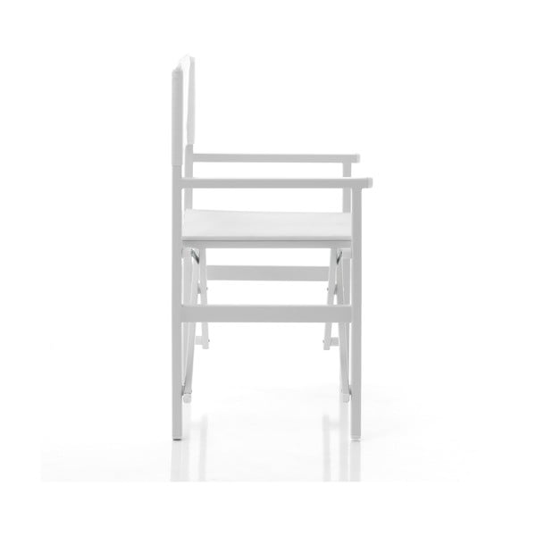 Sedia da giardino in metallo bianco Milos - Tomasucci-image-1