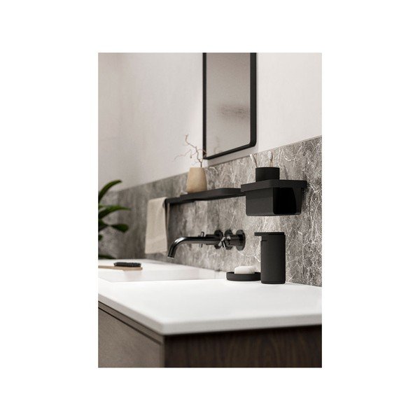 Dispenser di sapone in metallo nero Rim - Zone-image-3