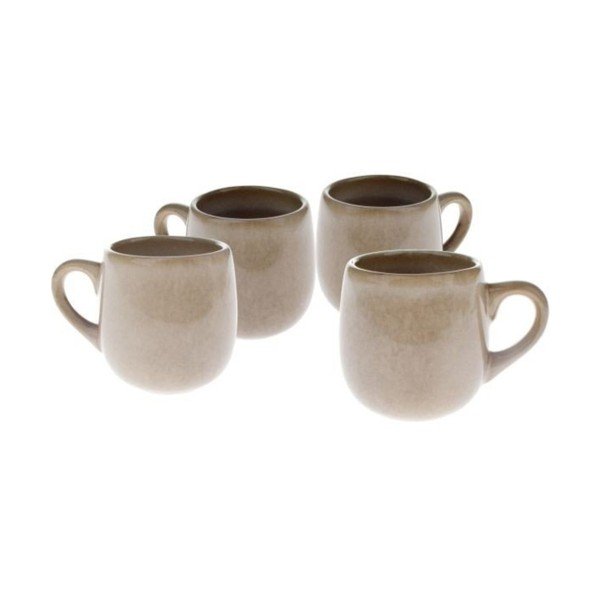 Tazze in set per espresso beige in ceramica 4 pz 100 ml – Dakls