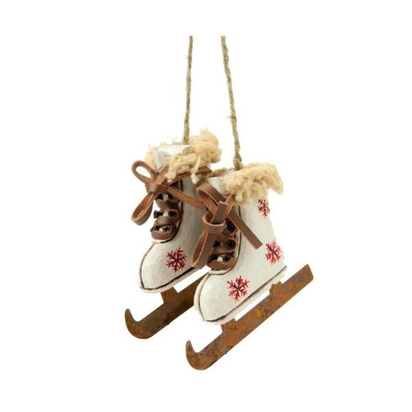 Decorazione da appendere a forma di pattini Antic Line Skiing - Antic Line