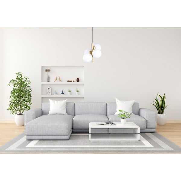 Lampada a sospensione con paralume in vetro oro e bianco ø 15 cm Forte - Squid Lighting-image-2