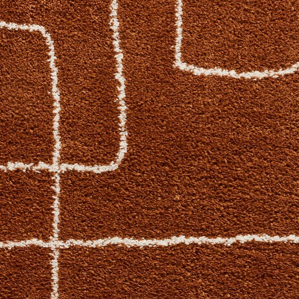 Tappeto rosso in terracotta , 160 x 220 cm Boho - Think Rugs-image-3