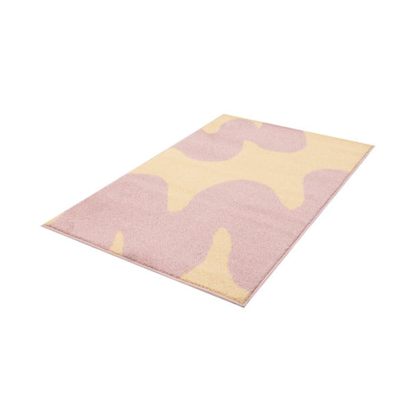Tappeto per bambini giallo e rosa 120x170 cm Hugsy Vanilla – FD-image-4