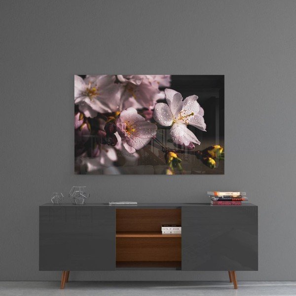 Pittura su vetro Fiori II. - Insigne-image-1