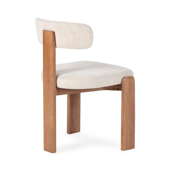 Sedie da pranzo in set color crema in imbottito 2 pz Nadia – MOME-image-4