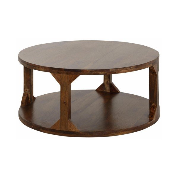 Tavolino in legno di mango Misha, diametro 60 cm - Støraa-image-1