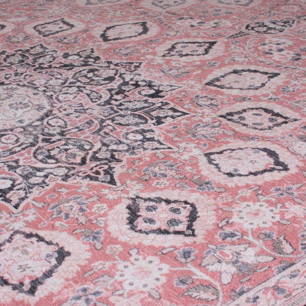 Tappeto lavabile rosa 60x230 cm FOLD Somerton - Flair Rugs-image-2