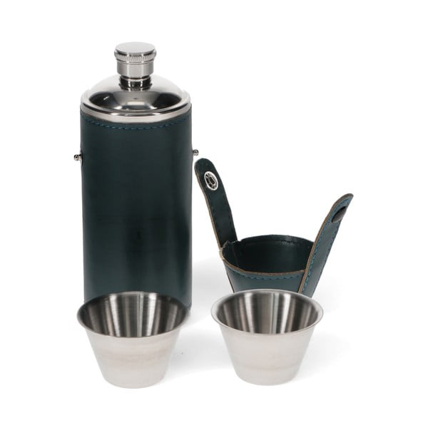 Set di borracce e bicchieri in acciaio inox blu scuro 3 pezzi 220 ml Spirit of Adventure - Rex London-image-2
