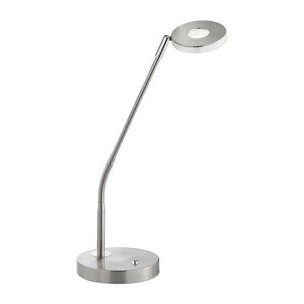 Lampada da tavolo con intensità regolabile argentata in metallo (altezza 60 cm) Dent – Fischer & Honsel