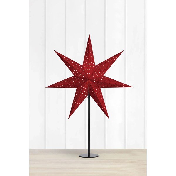 Decorazione luminosa bordeaux con motivo natalizio ø 45 cm Clara - Markslöjd-image-1
