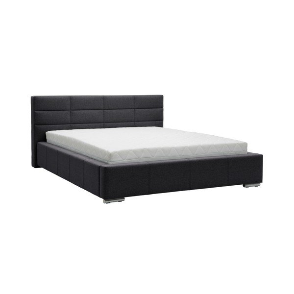Šedá dvoulůžková postel Mazzini Beds Reve, 140 x 200 cm