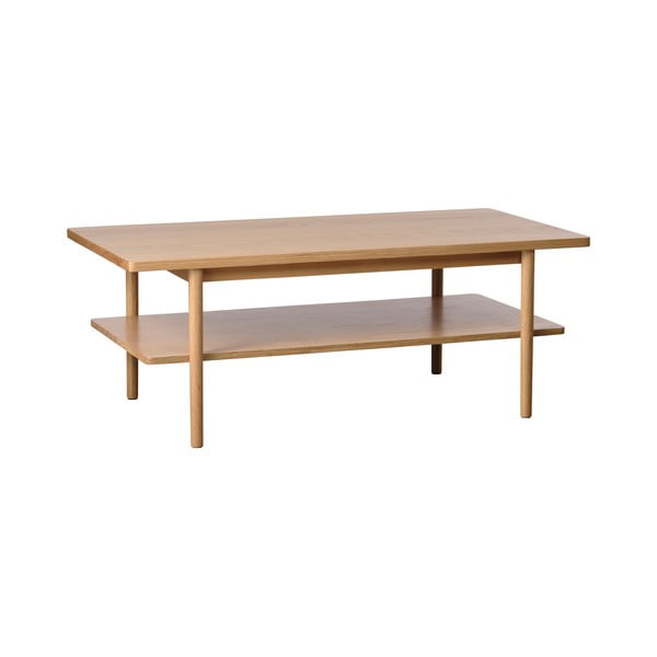 Tavolino con piano in rovere decorato in colore naturale 60x120 cm Ponza - Unique Furniture-image-2