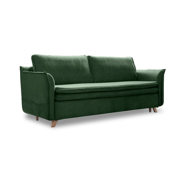 Divano in velluto verde 225 cm Charming Charlie - Miuform