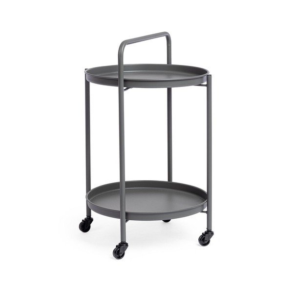 Tavolino da servizio in acciaio ø 44,5 cm Austin – Bizzotto