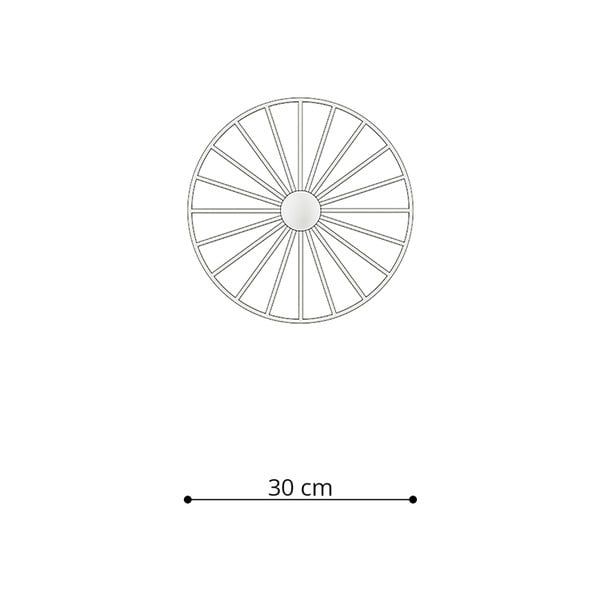 Lampada da soffitto nera ø 30 cm Soho - Sollux-image-4