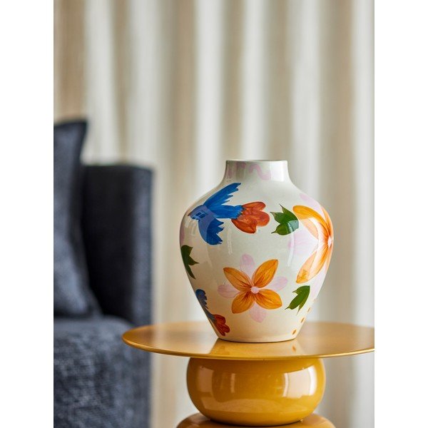 Vaso in gres dipinto a mano (altezza totale 27 cm) Maricala – Bloomingville-image-1