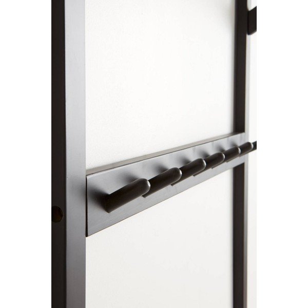 Set di mobili da ingresso nero in pino massiccio 75x190x32 cm Cole – Jotex-image-3