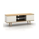 Tavolo TV bianco in rovere 140x52 cm Alana - Støraa