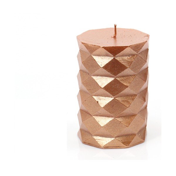 Candela arancione Unimasa Fashion, altezza 10 cm - Casa Selección