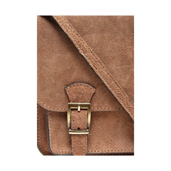 Borsa a tracolla in pelle marrone chiaro - Renata Corsi-image-3