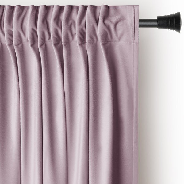 Tenda parzialmente oscurante rosa chiaro in velluto 140x270 cm Pleat – Restilo