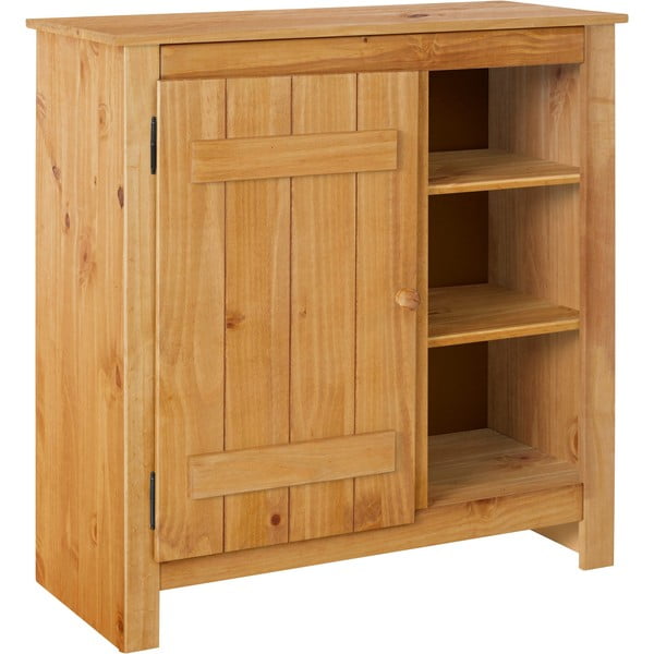 Madia in legno di pino di colore naturale 90x90 cm Bertram - Støraa-image-2