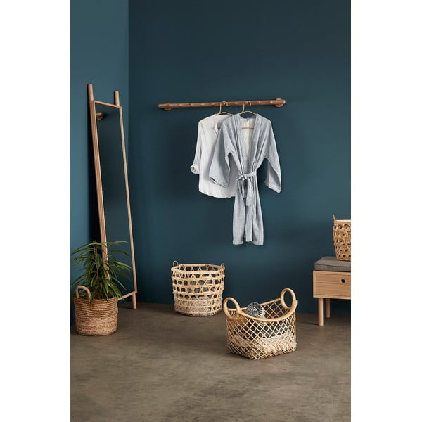 Specchio da terra con cornice in legno 53x188 cm Lean - Hübsch-image-2