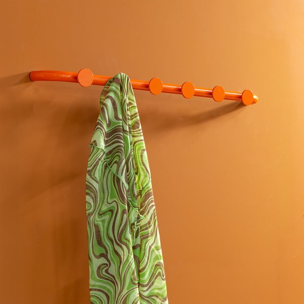 Attaccapanni da parete arancione in metallo 75 cm Retro – Spinder Design-image-4