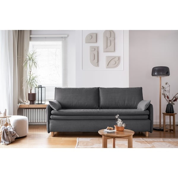 Divano letto grigio scuro 207 cm Simon - Miuform-image-1