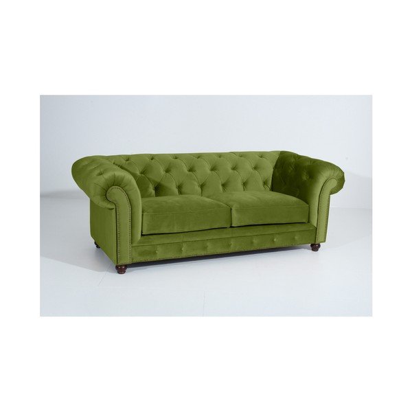 Divano Orleans Velvet verde, 216 cm - Max Winzer-image-2