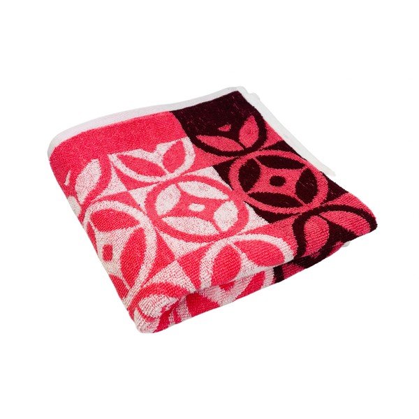 Asciugamano rosa in cotone 70x140 cm Compass - JAHU collections