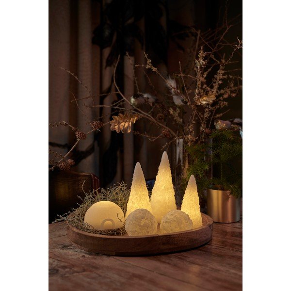 Decorazione luminosa a LED Cono, altezza 18 cm Snow - Sirius-image-1