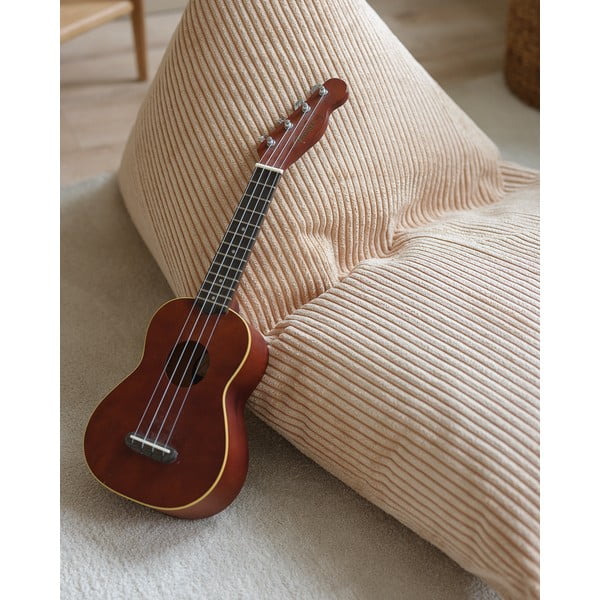 Pouf a sacco per bambini marrone chiaro con rivestimento in velluto a coste Big Lounger – Wigiwama-image-2