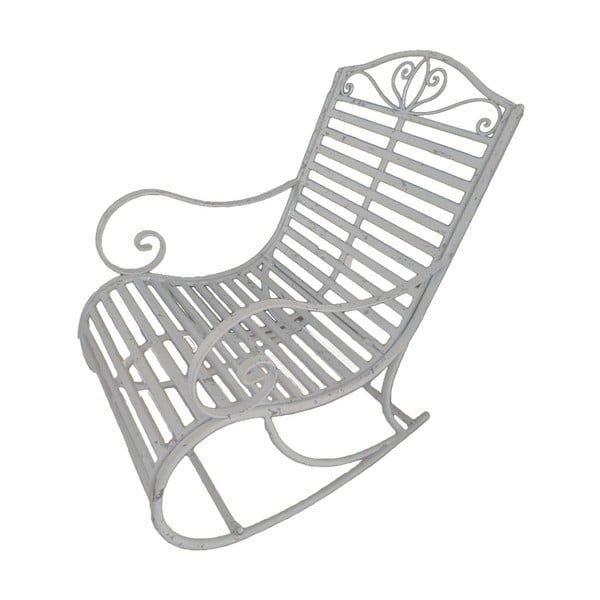 Sedia da giardino in metallo bianco Tambo - Garden Pleasure-image-1