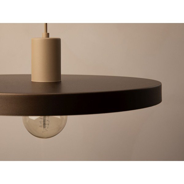 Lampadario marrone chiaro in metallo ø 40 cm Ori – Micadoni -image-1