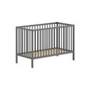 Lettino in legno di pino antracite 60x120 cm DINO - Vipack