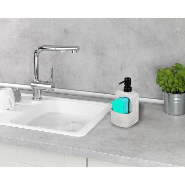 Distributore di sapone bianco in cemento - Wenko-image-1