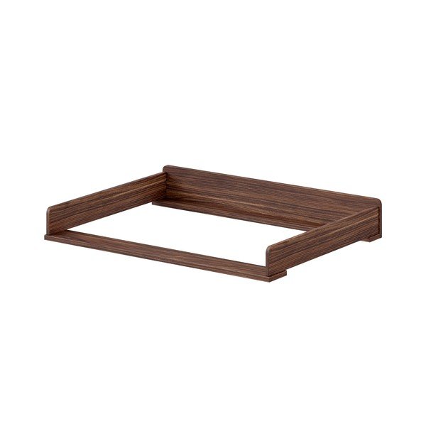 Fasciatoio (profondità adatta della cassettiera 55 cm) colore naturale scuro con effetto noce Ilyas – Vipack