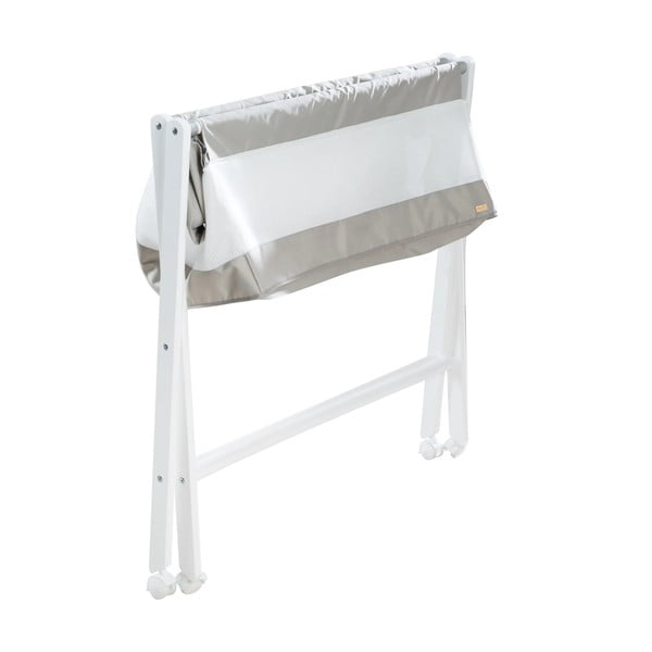 Culla pieghevole bianca su ruote 90x45 cm - Roba-image-4